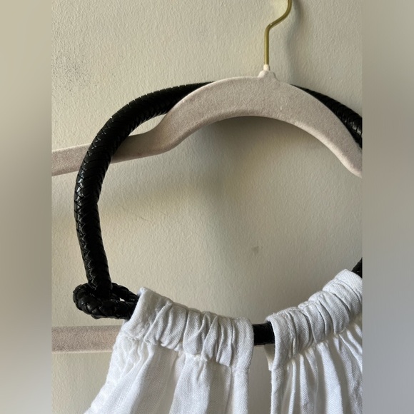 Three Graces London Karla leather-trimmed linen-voile jumpsuit - Picture 6 of 16